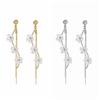 Versatile Pendant Earrings Resin Flower Earrings Elegant Fringe Hoop Earrings  Fashion Events