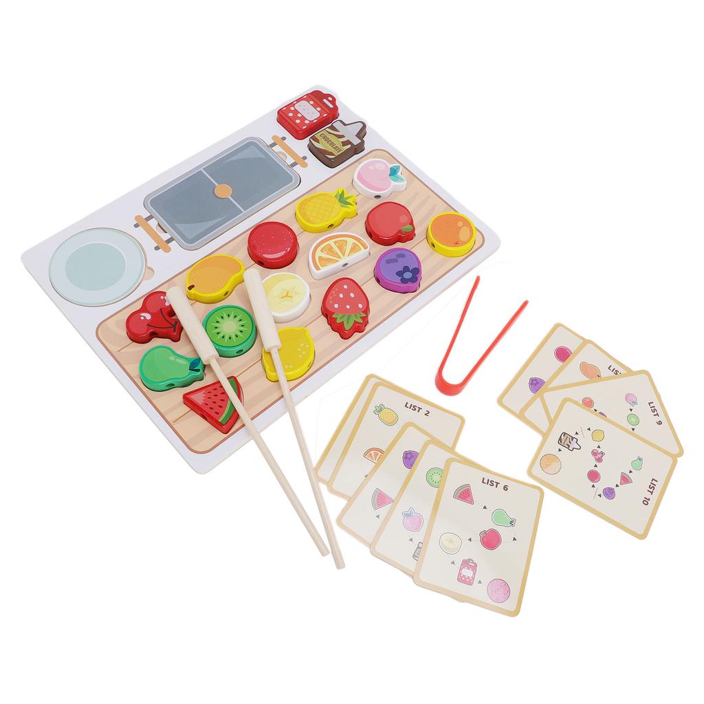 Деревянный набор игрушечной еды Детское раннее образование Фруктовые шпажки Игрушки Игровые аксессуары