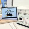 Кошачий настольный календарь 2026 Милый настольный стоячий перекидной календарь с мультяшным рисунком