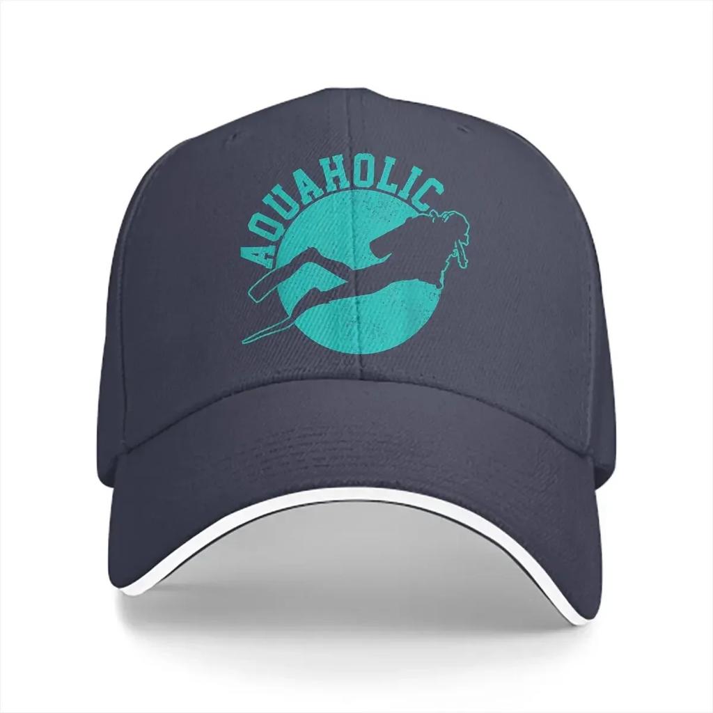 Scuba Diving Aquaholic Funny Scuba Diver Baseball Cap Unisex Hats Women Visor Protection Snapback Diving Dive Caps