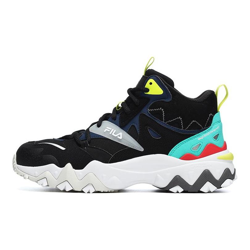 Fila X Magic Stick Серия Joint Высокие Кроссовки на Толстой Подошве Мужские Черные F12M242123FBK