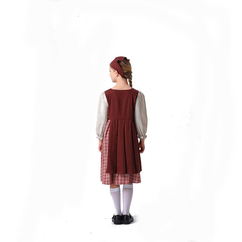 Cosplay Halloween Children play medieval roles National costumes Stage costumes Match girl