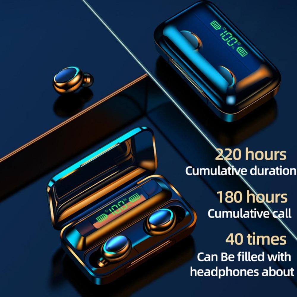 Беспроводные Bluetooth-гарнитуры с шумоподавлением CVC8.0 TWS 8D HIFI 5.0