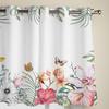 Тропические растения Цветы Бабочки Шторы для спальни Гостиная Оконные шторы Украшение жалюзи Кухня Домашний декор Шторы