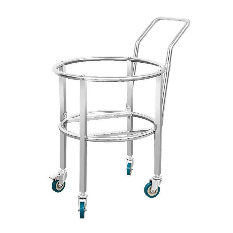 FengZhi Heavy-Duty Stainless Steel Pot Trolley with Wheels