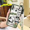Защитный чехол-шнурок для телефона Tecno Spark 7/Spark7T Panda Противоударный Мультяшный Грязеотталкивающий Модный дизайн Мягкий чехол