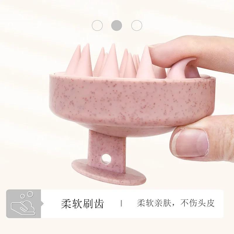 Силиконовая щетка для шампуня, массажная расческа для головы, расческа для мытья волос, массажная щетка для тела, щетка для ванны, душа, парикмахерский инструмент