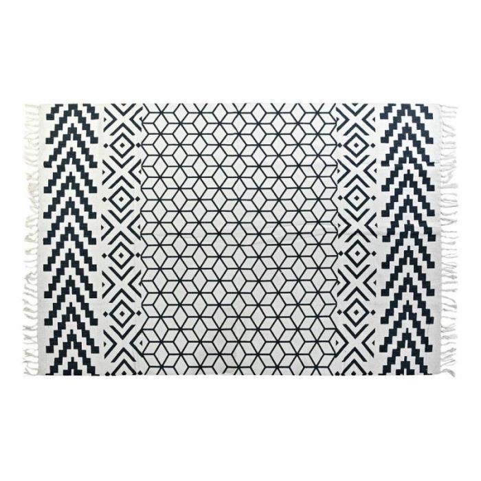 Tapis - DKD Home Decor - Gris Blanc - 160 X 230 Cm - Polyester Coton