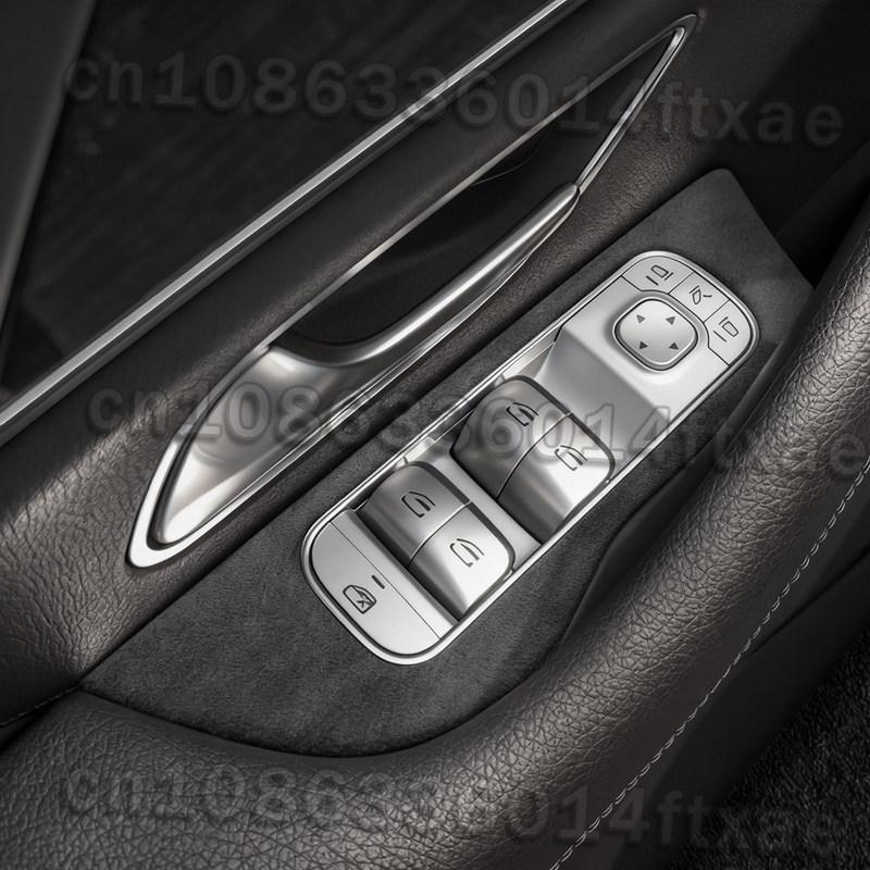 Suitable for 20-26 Mercedes-Benz GLE350 GLS Glass Lift Button Panel Inner Door Button Sticker Interior Accessories
