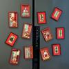 Chinese 2025 New Year Fridge Magnets Woodwork Refrigerator Magnets Refrigerator