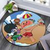 Anpanman Round Area Rug,Carpet Rug for Living Room Bedroom Sofa Playroom Decor,Non-slip Floor Mat