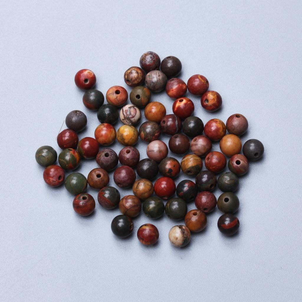 20/30/40 шт. 4/6/8/10 мм для изготовления ювелирных изделий своими руками, подвески, ожерелья, большое количество, бусины Пикассо из яшмы из натурального камня, нежные ювелирные аксессуары