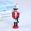 Kids Doll 12cm Wooden Nutcracker Soldier Merry Christmas Decoration Pendants Ornaments