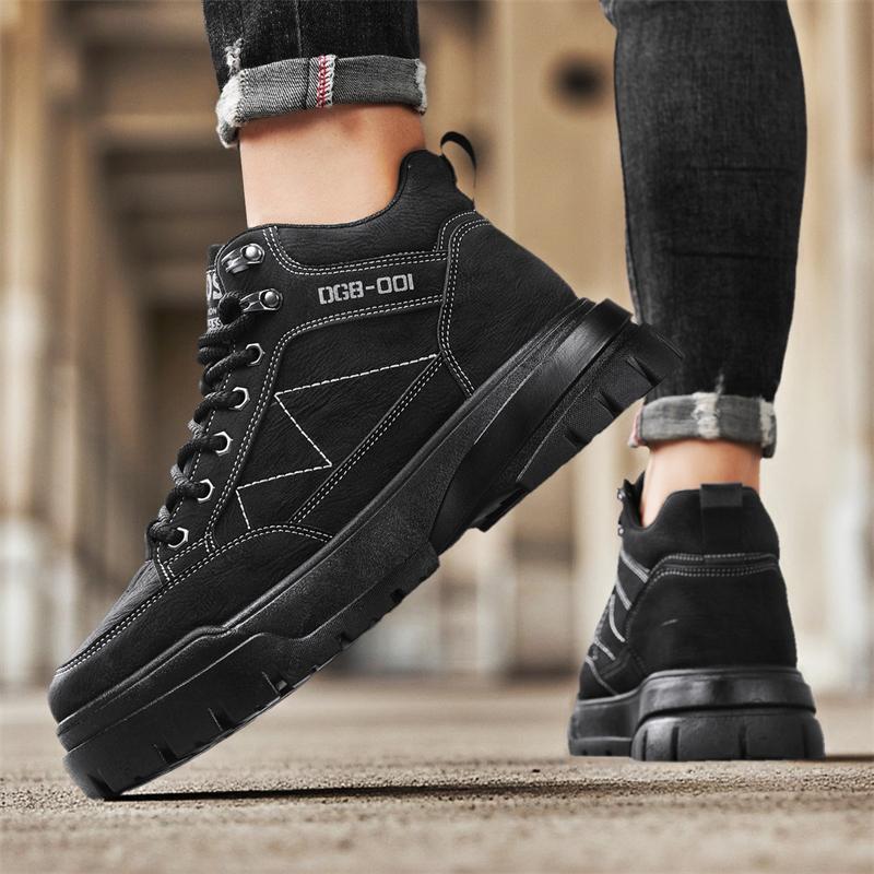 New Fashion Autumn And Winter Men's Low Top Martin Boots Students Male Boys Trending Soft Sole Work Shoes Labor Protection Martin Sneakers