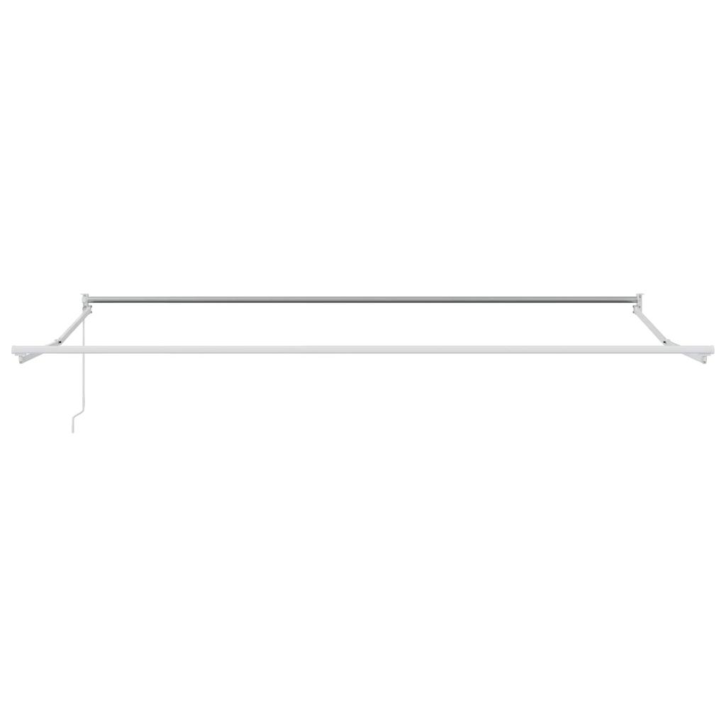 Retractable Awning Yellow and White 4 x 2 m