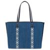 Tory Burch Perry Denim Tote Bag Women Tote Bags Blue 159268-426