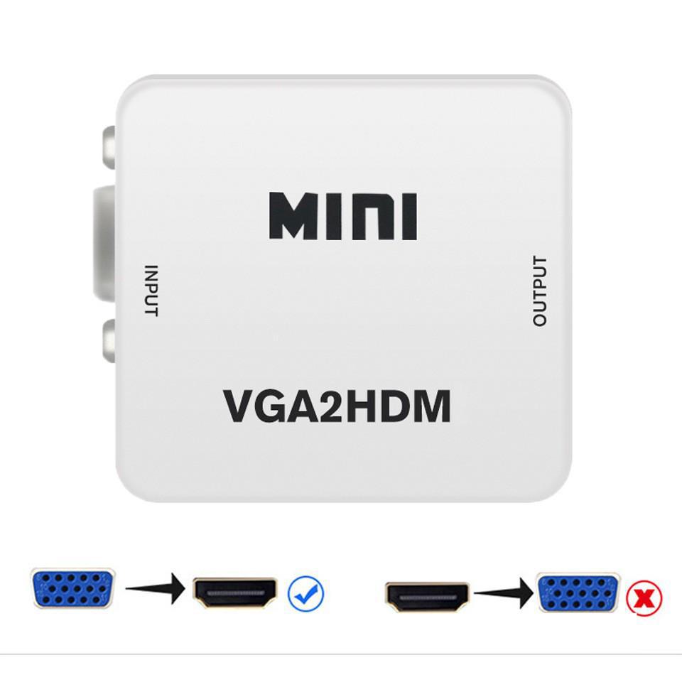 Конвертер VGA в HDMI 1080p 60 Гц со звуком для ноутбуков и мониторов
