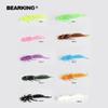 BEARKING Good Larva Soft Lures 5cm 0.8g 15pcs Fishing Artificial Silicone Bass Pike Minnow Swimbait Jigging Plastic Baits Worm