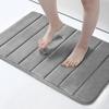 Doormat Oblong Shape Anti-slip Strong Water Absorption Thickened Memory Foam Foot Drying Indoor Entrance Door Mat Living Room Kitchen Bathroom