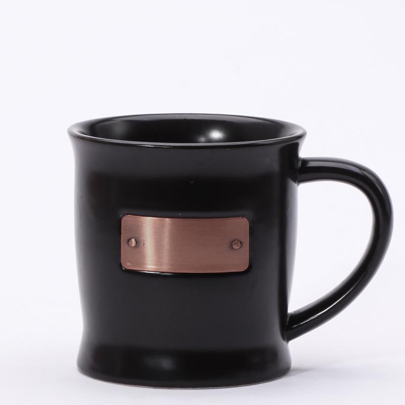 Керамическая кружка с медной инкрустацией Офисная чашка для воды Кофейная чашка Праздничные подарки