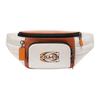New Calfskin Sling Bag, Fanny Pack Tubas Men's Chalk White & Sunset Red CE552-QBV1T