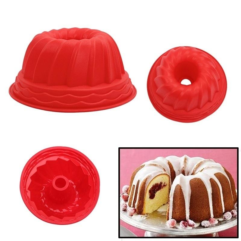 Вихревое кольцо Bundt, силиконовая форма для торта, хлеба, кондитерских изделий, сковорода, форма для выпечки, лоток, инструмент