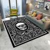 Ретро Декоративный Узор Череп Ковер Гостиная Диван Спальня Кабинет Кухня Входной Дверной Коврик Нескользящий Декор Игральные Карты Ковер