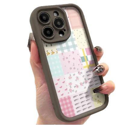 Решетчатый цветочный пэчворк чехол для iPhone 17 Pro Max лестница подходит для Apple 16 Pro Max всесторонний Tianyan