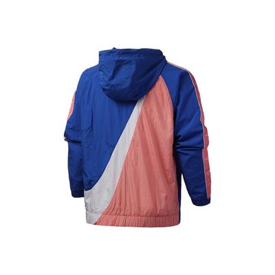 Nsw Big Swoosh с капюшоном на молнии, мужская куртка, синяя, розовая CD0420-480