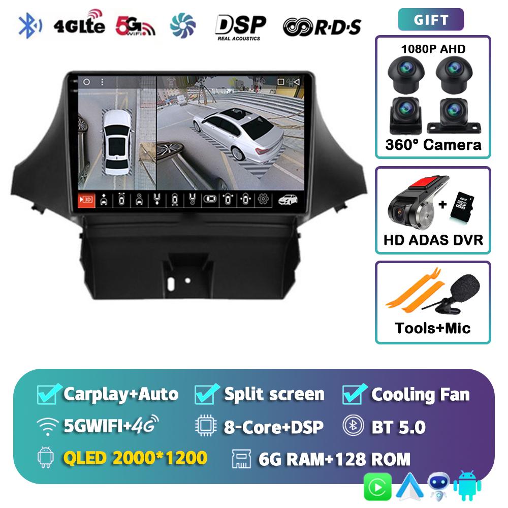 Android 14 Carplay Автомагнитола для Chevrolet Orlando 2009-2018 Мультимедийный Видеоплеер Навигация GPS Стерео Головное Устройство Аудио