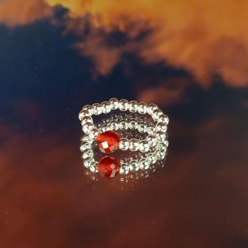 Nymph Spirit Gemstone Ring Set – Blood Moon