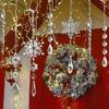 18 Pcs Christmas Pendant Snowflakes Icicles Hanging Decorations Clear Acrylic Crystal-like Hanging Icicle