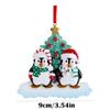 Personalized Family Christmas Ornament Cute Penguin Holiday Winter Gift 2025  Family Ornament Christmas Tree Decorations