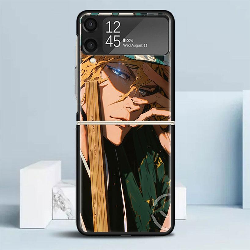 Чехол для телефона Bleach Kisuke Urahara для Samsung Galaxy Z Flip7 Flip6 5G Flip5 Flip4 Flip3 ZFlip 7 6 3 4 5 Ударопрочная задняя крышка Gal