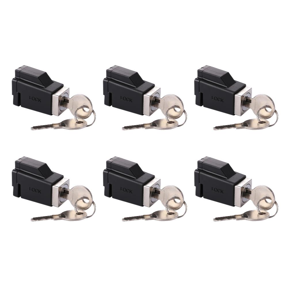 10-1Set Aluminum Alloy Window Locks with 2 Keys Door Window Limit Lock Portable Practical Exquisite Convenient for Family Hotel