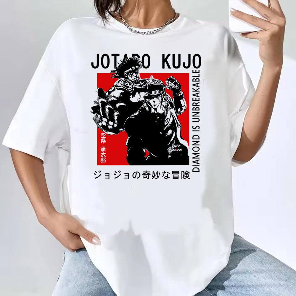 Футболка Jojo Bizarre Adventure женская аниме Цветная Женская Готическая Пастельная футболка 80-х Цветной харадзюку Графический графический Y2k