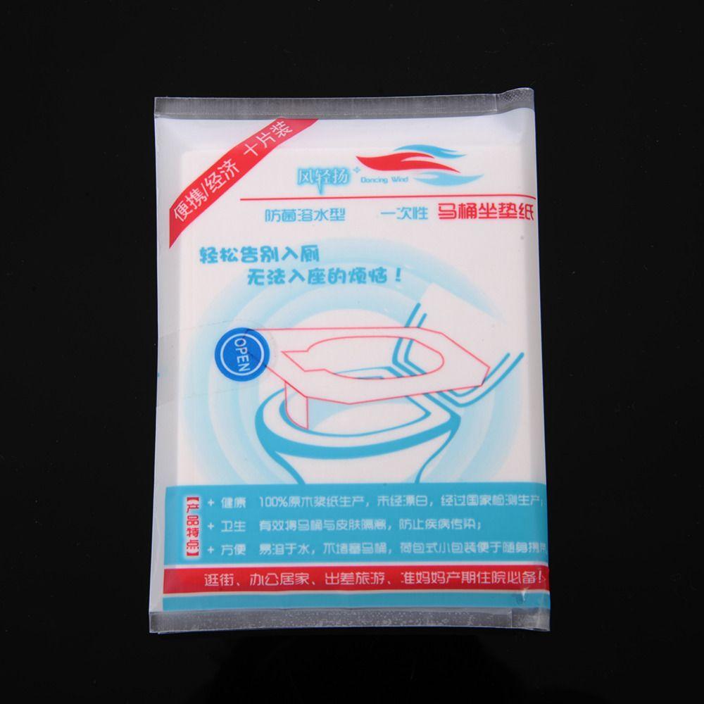 10/20/50pcs Soft Comfortable Bathroom Disposable Toilet Seat Cover Cushion Waterproof Paper Pad