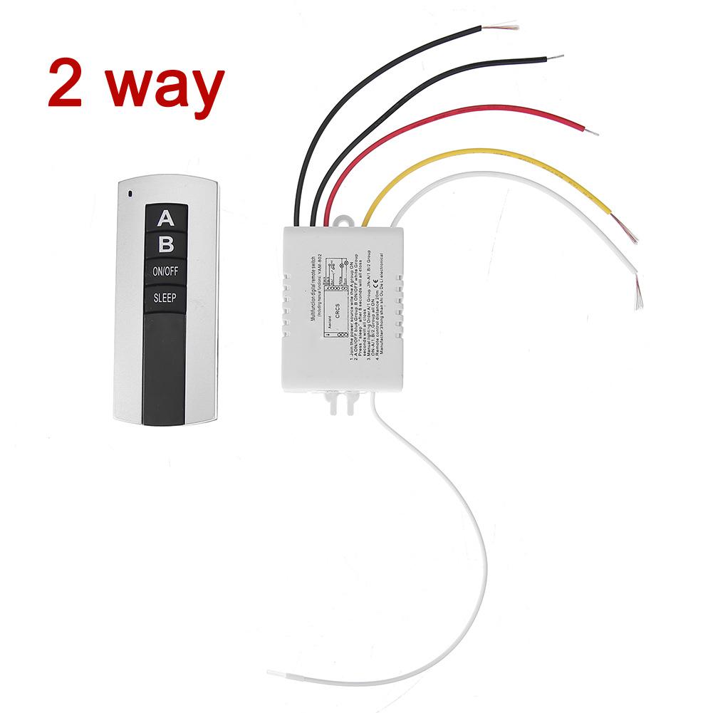 220 В 1000 Вт 1/2/3 канальный беспроводной пульт дистанционного управления ВКЛ/ВЫКЛ 1 2 3-позиционный цифровой пульт дистанционного управления переключатель для освещения