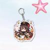 Anime Games Impact Acrylic Keychain Metal Decoration Accessory Gift Pendant Key Rings