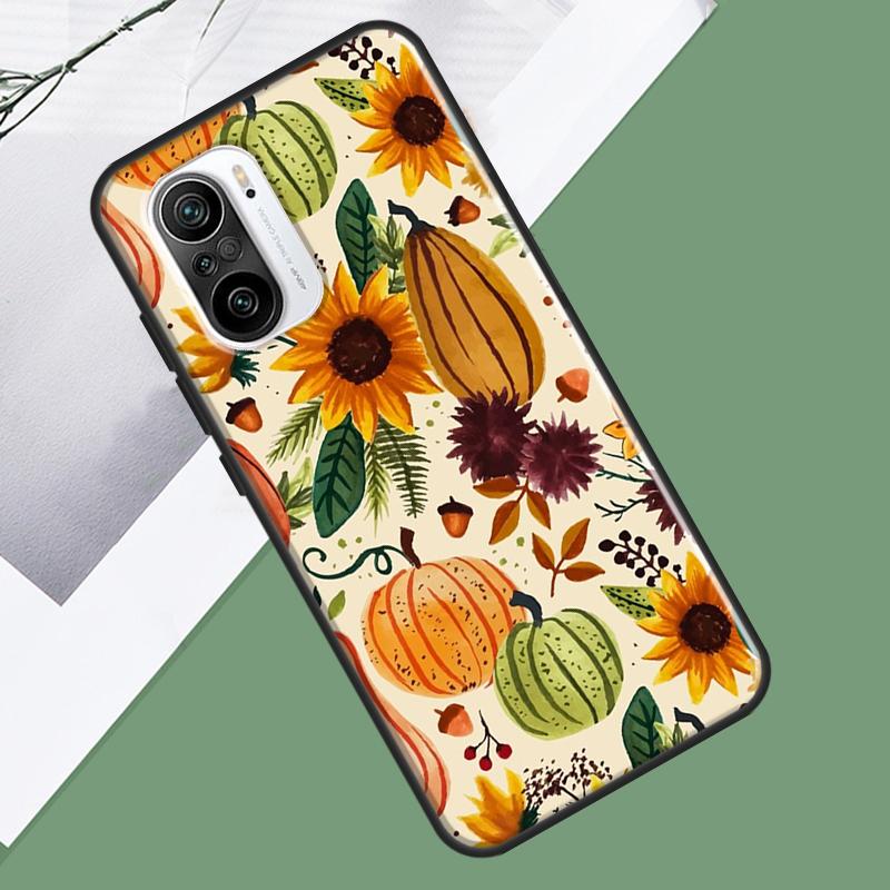 Autumn Pumpkins For POCO X5 X3 F5 Pro F4 X4 GT M5s C40 F3 Phone Case For Xiaomi 12T 11T Pro 12 13 Lite 12X