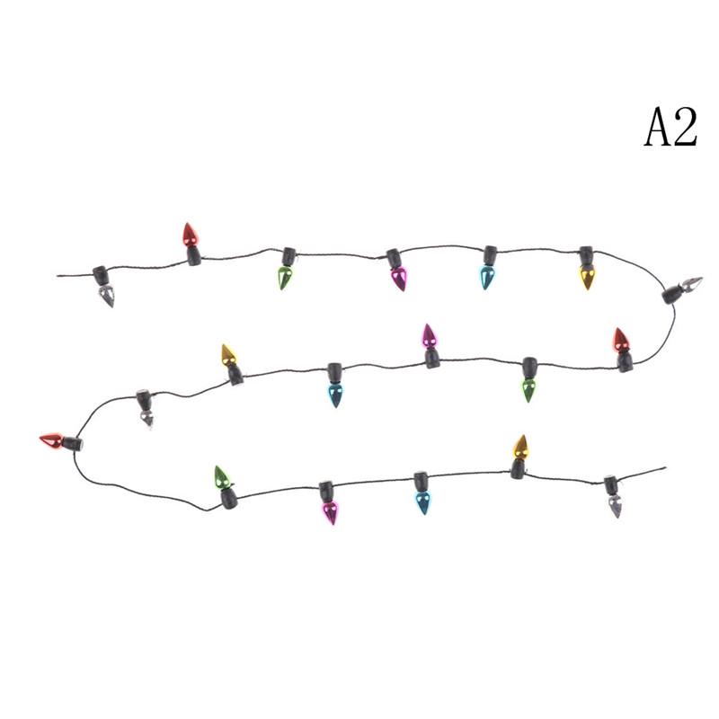 Миниатюрная разноцветная пластиковая гирлянда 0.5мм в кукольный домик