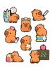 Джибитсы Капибара capybara Jibbitz 8 шт аксессуары крокс украшение