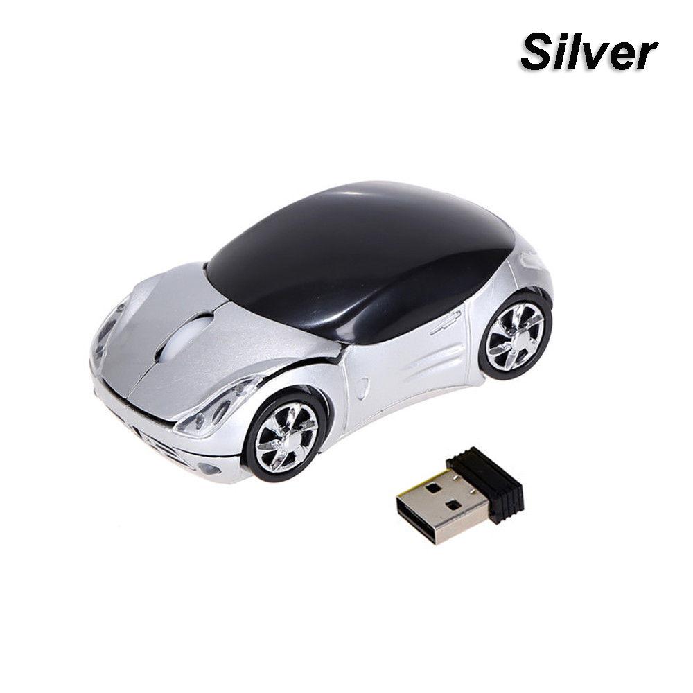 Portable New Gaming Optical USB Receiver 3D Car Shape 2.4GHz Wireless Mouse Mice