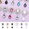 Droplets Sparkling Crystal Garment Decorative Scrapbooking Alloy Rhinestone Pendant Sewing Button