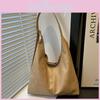 Stylish Korean Version Plain Color Tote Bag Perfect For Autumn With Large Capacity And Fashionable Design