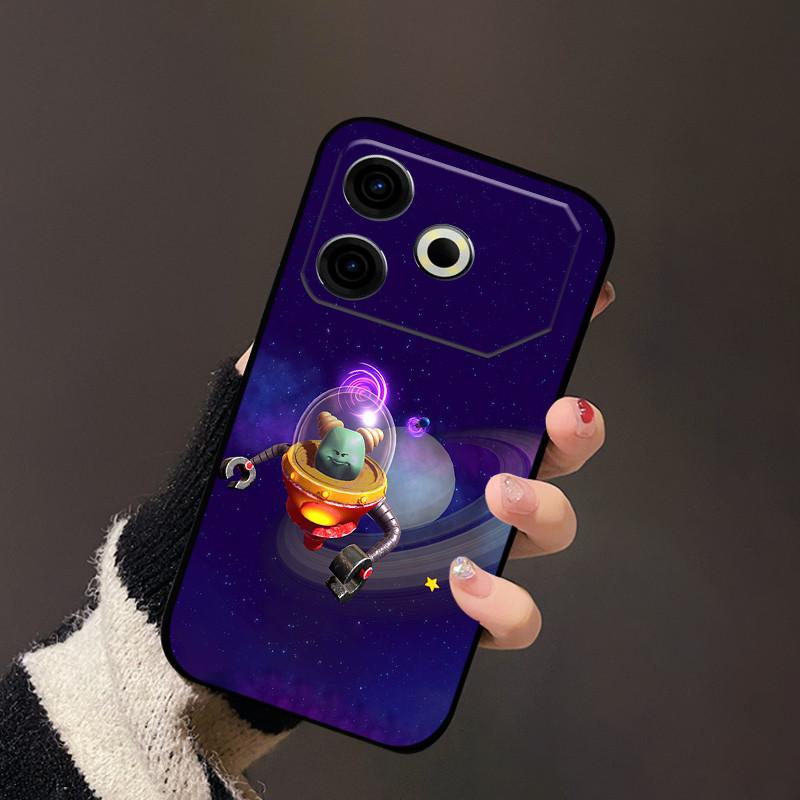 Чехол для Tecno Pova 6 Neo ТПУ Роскошный Черный Силикон Мягкие Чехлы для Телефона для Tecno Pova 6 Neo Защитный Мягкий Чехол Pova6 Neo Capa