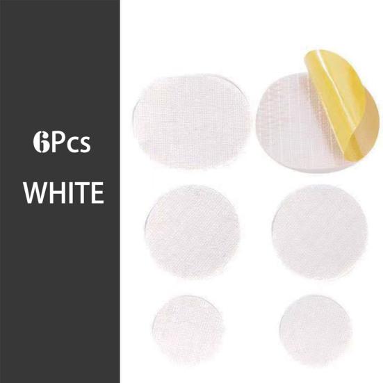 6Pcs Shoe Hole Patch Round 3 Sizes Self-Adhesive Wear Resistant Universal Sports Casual High Heel Shoes Upper Repair Sticker Kit