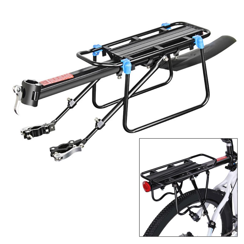 20-29 Inch Bicycles Bike Luggage Cargo Rear Rack Aluminum Alloy Shelf Saddle Bags Holder Stand Support With Mount Tools