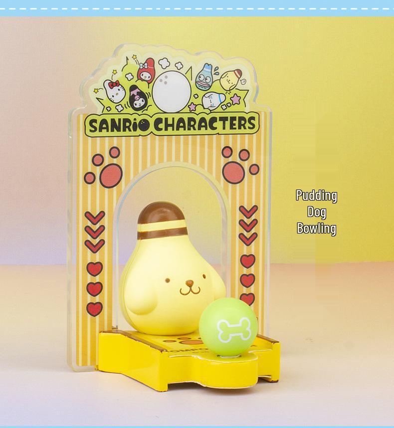 Семейный боулинг-клуб Sanrio Игрушка-фигурка из слепого пакета и настольное украшение