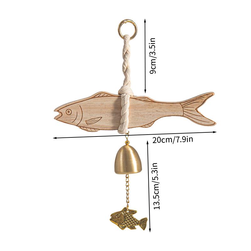 Japanese Doorbell Wood Wind Chime Wind Chimes Copper Bell Decorative Vintage Door Bell Home Decorations Campanillas De Viento
